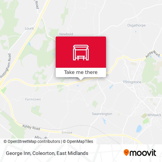 George Inn, Coleorton map