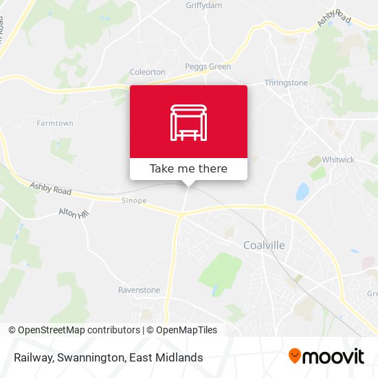 Railway, Swannington map