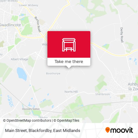 Main Street, Blackfordby map