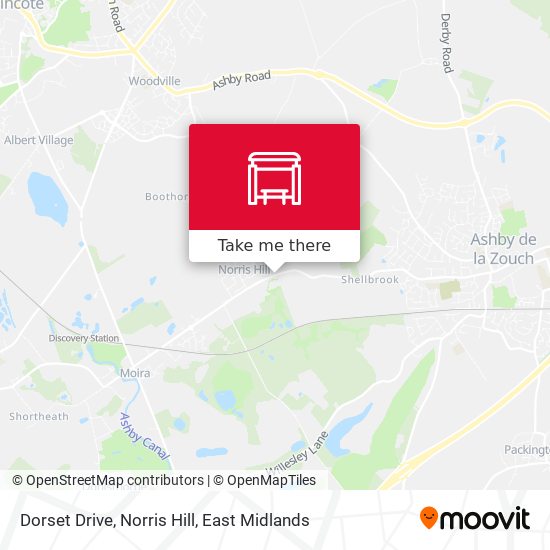 Dorset Drive, Norris Hill map