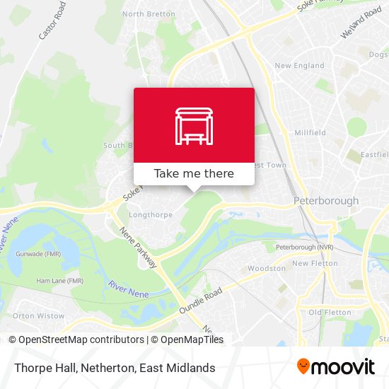 Thorpe Hall, Netherton map