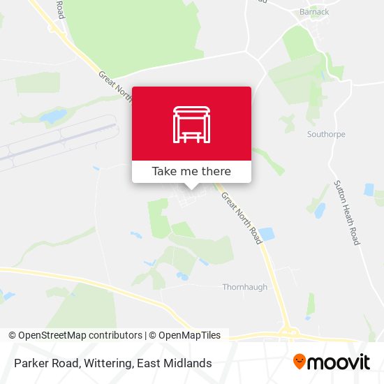 Parker Road, Wittering map