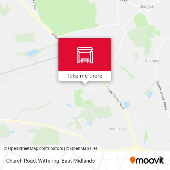 Church Road, Wittering map