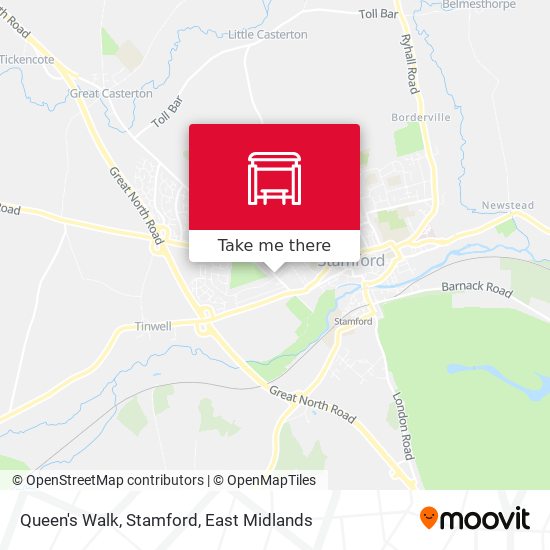 Queen's Walk, Stamford map