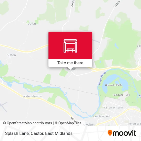 Splash Lane, Castor map