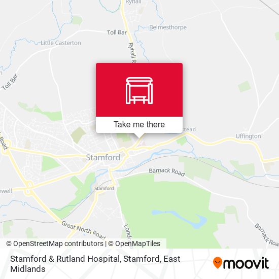 Stamford & Rutland Hospital, Stamford map