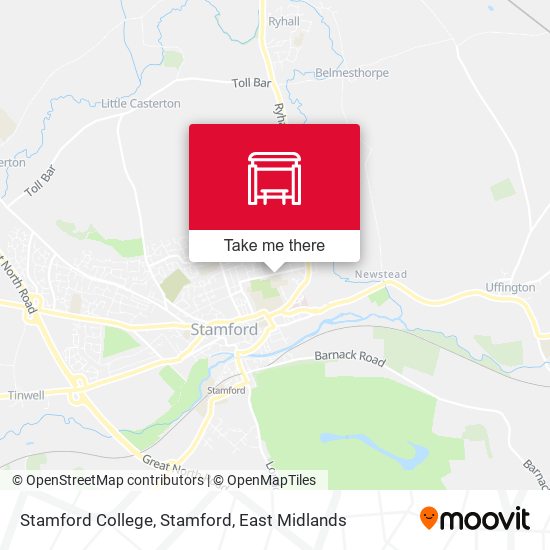 Stamford College, Stamford map