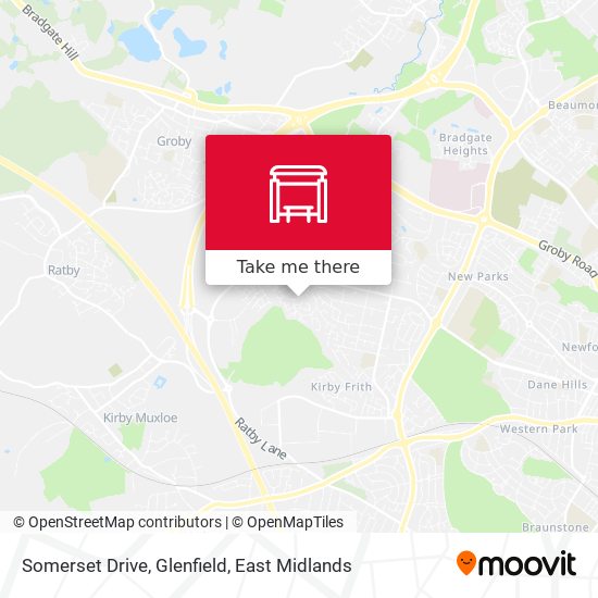 Somerset Drive, Glenfield map