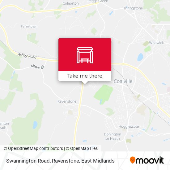 Swannington Road, Ravenstone map