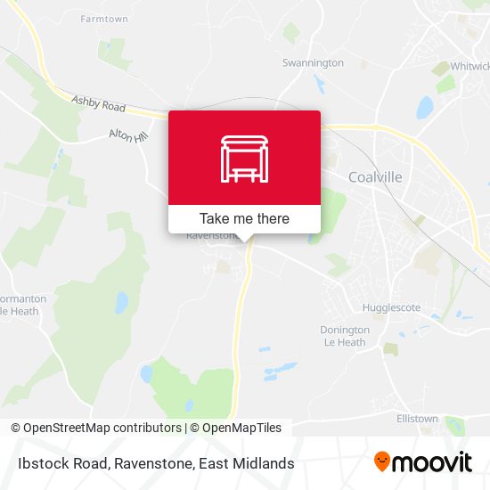 Ibstock Road, Ravenstone map