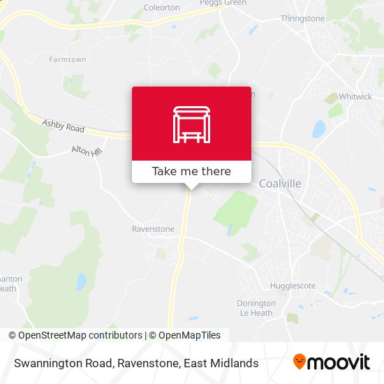 Swannington Road, Ravenstone map