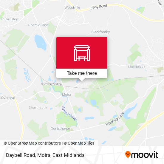 Daybell Road, Moira map