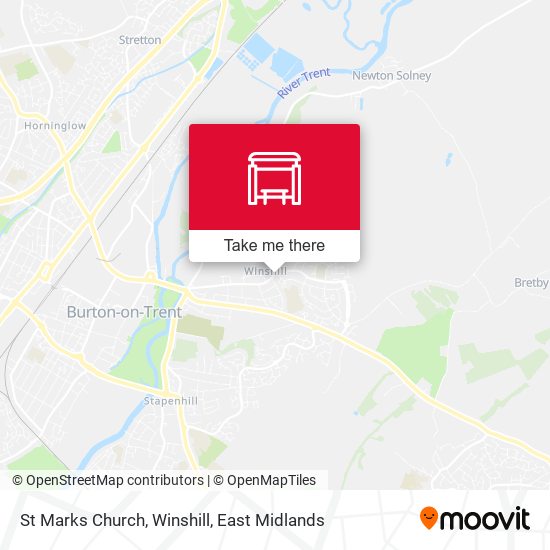 St Marks Church, Winshill map