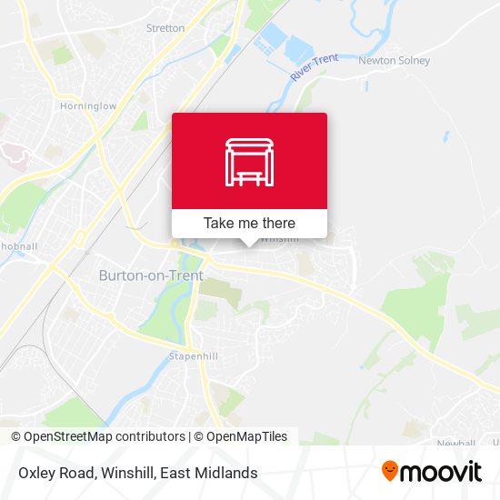 Oxley Road, Winshill map