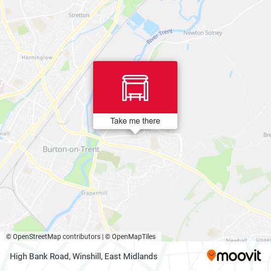 High Bank Road, Winshill map