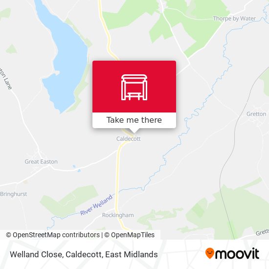 Welland Close, Caldecott map