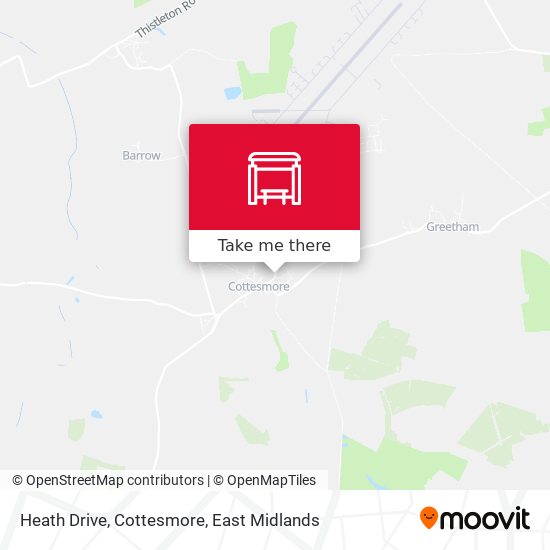 Heath Drive, Cottesmore map