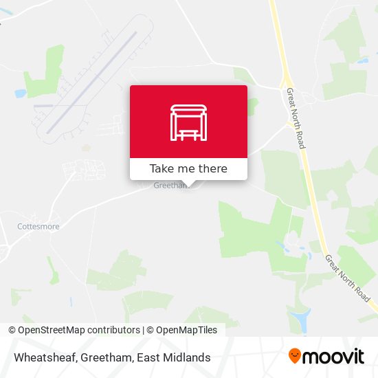 Wheatsheaf, Greetham map