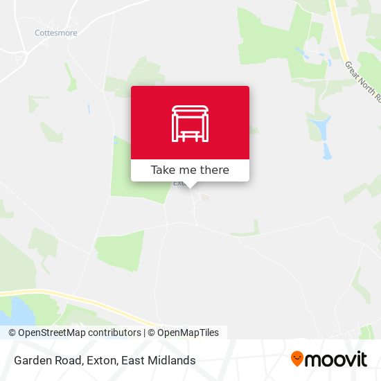 Garden Road, Exton map