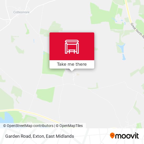 Garden Road, Exton map