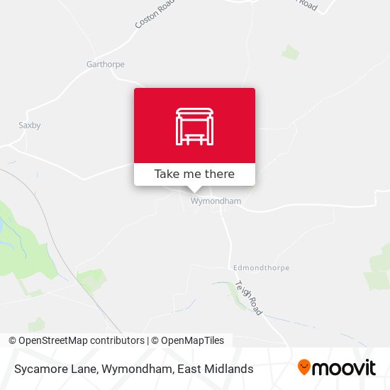 Sycamore Lane, Wymondham map