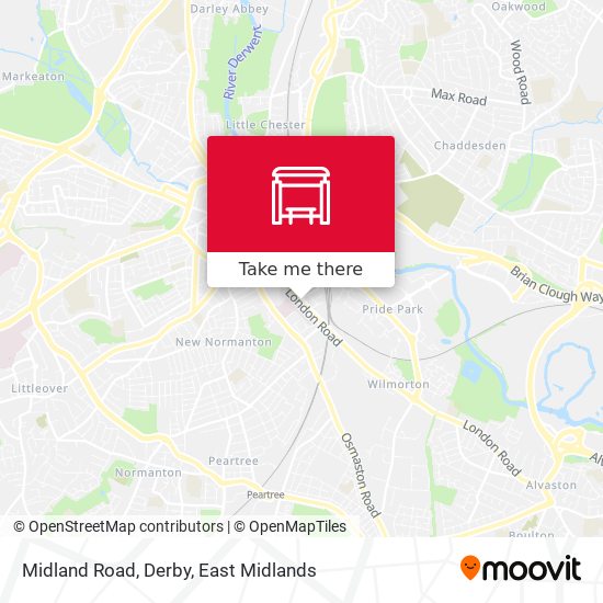 Midland Road, Derby map