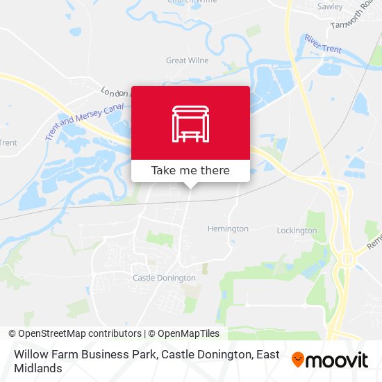 Willow Farm Business Park, Castle Donington map