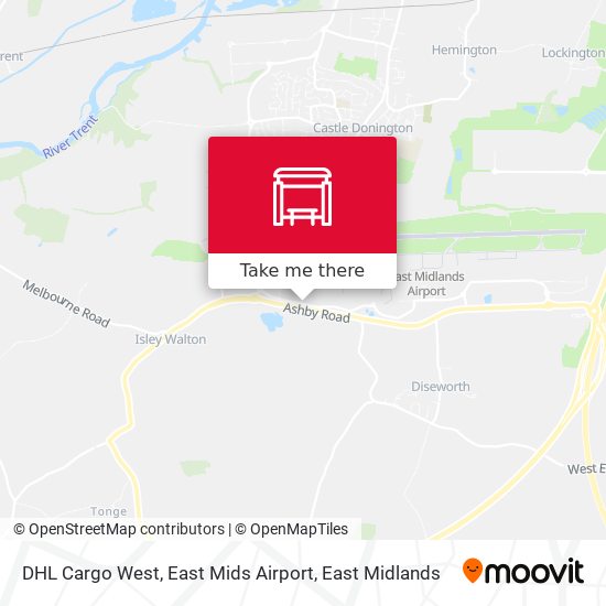 DHL Cargo West, East Mids Airport map