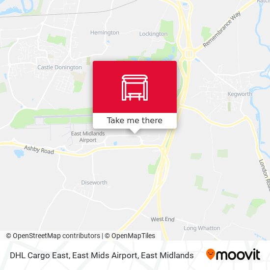DHL Cargo East, East Mids Airport map