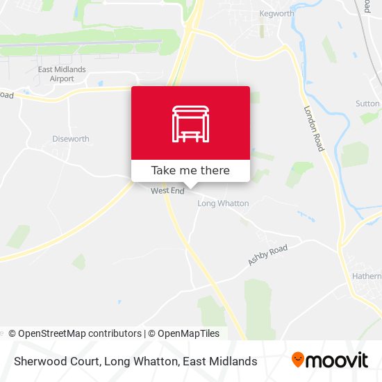 Sherwood Court, Long Whatton map