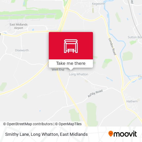 Smithy Lane, Long Whatton map