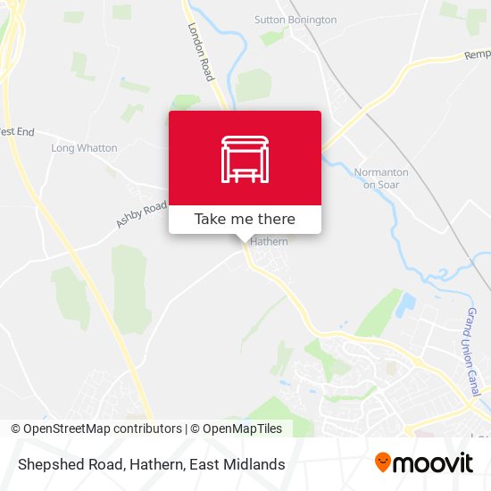 Shepshed Road, Hathern map