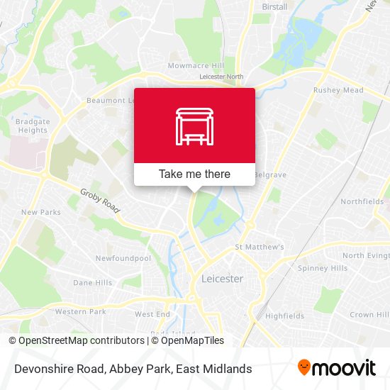 Devonshire Road, Abbey Park map