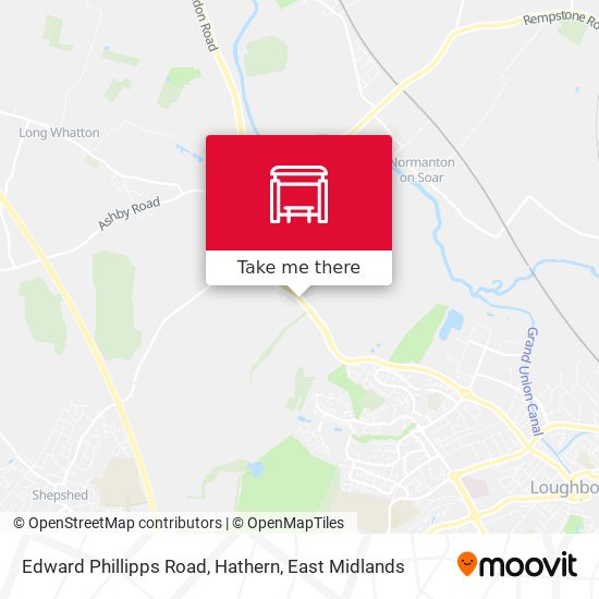 Edward Phillipps Road, Hathern map
