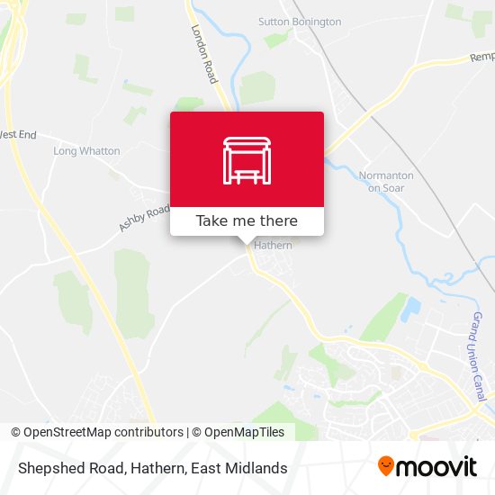 Shepshed Road, Hathern map