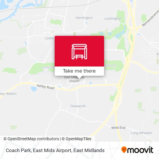 Coach Park, East Mids Airport map