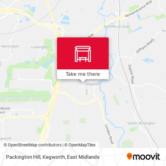 Packington Hill, Kegworth map