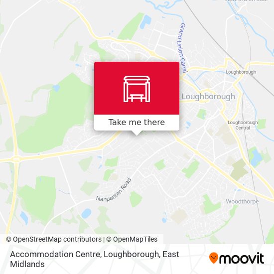 Accommodation Centre, Loughborough map
