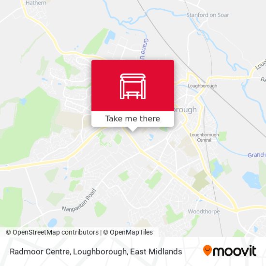 Radmoor Centre, Loughborough map
