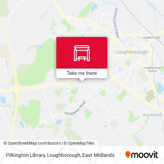 Pilkington Library, Loughborough map