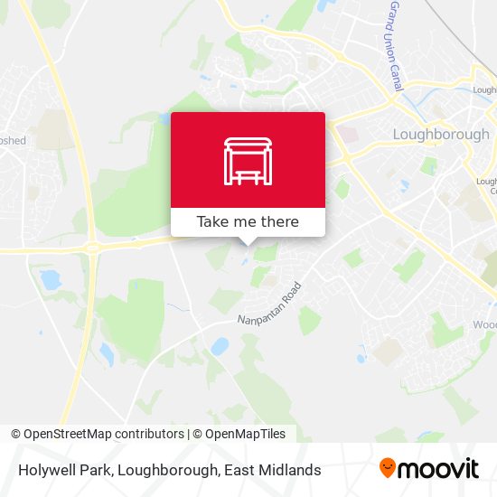 Holywell Park, Loughborough map
