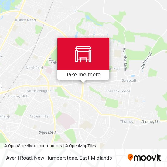 Averil Road, New Humberstone map