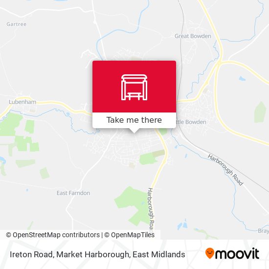 Ireton Road, Market Harborough map