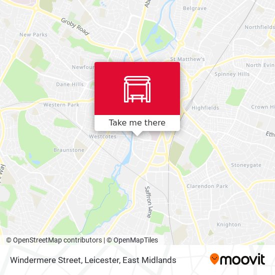 Windermere Street, Leicester map