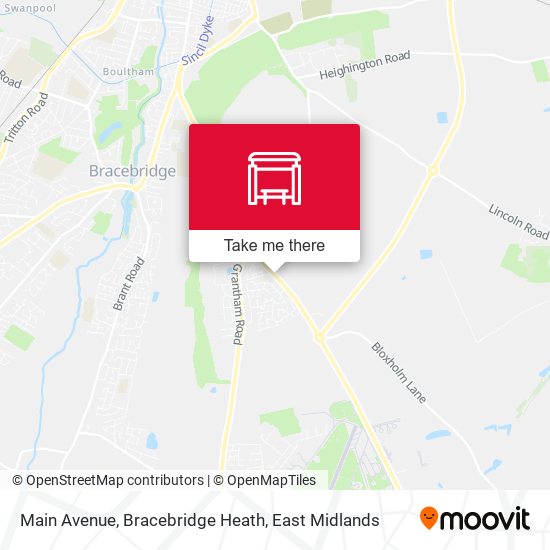Main Avenue, Bracebridge Heath map