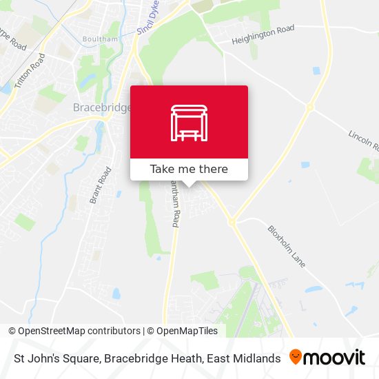 St John's Square, Bracebridge Heath map