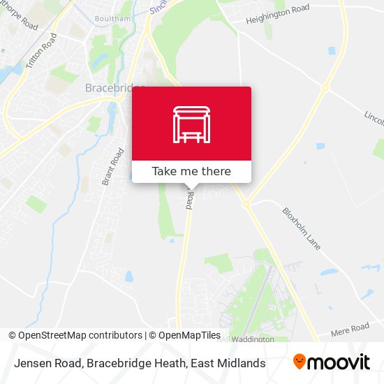 Jensen Road, Bracebridge Heath map
