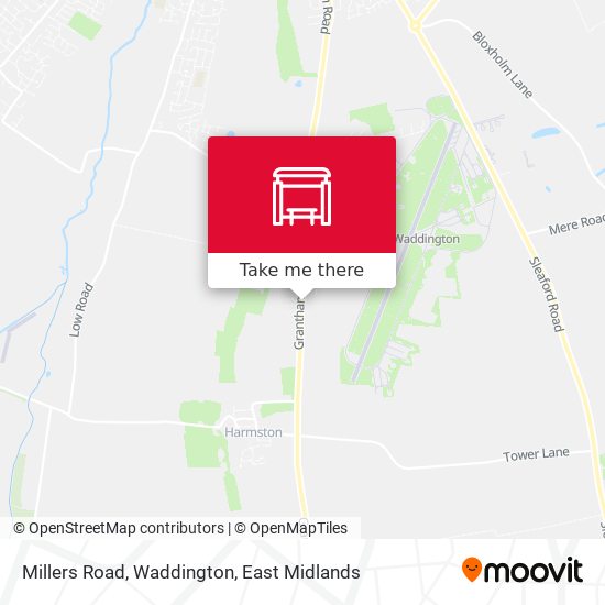 Millers Road, Waddington map