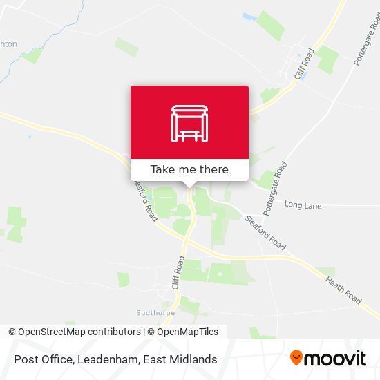 Post Office, Leadenham map