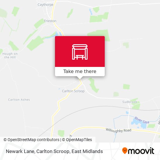 Newark Lane, Carlton Scroop map
